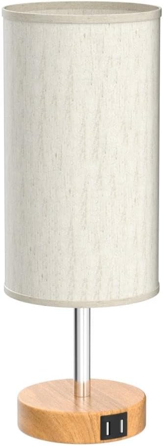 Yarra-Decor Bedside Table Lamp with USB Ports, Touch Dimmable Nightstand