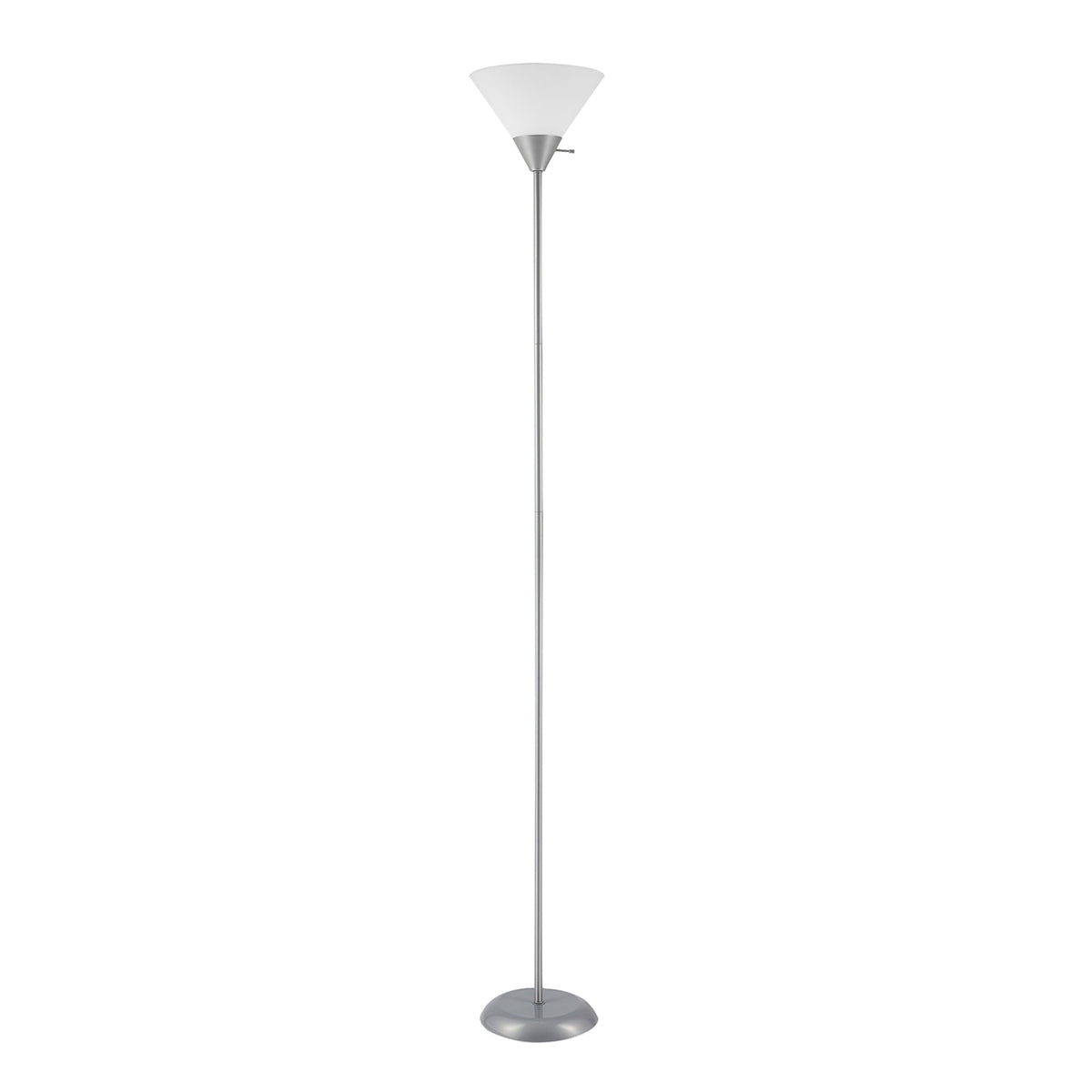 Globe Electric 67135 72" Floor Lamp with Adjustable Reading Light, Bright, Easy-to-Assemble Torchiere for Bedroom, Living Room & Office - Space-Saving Slim Design
