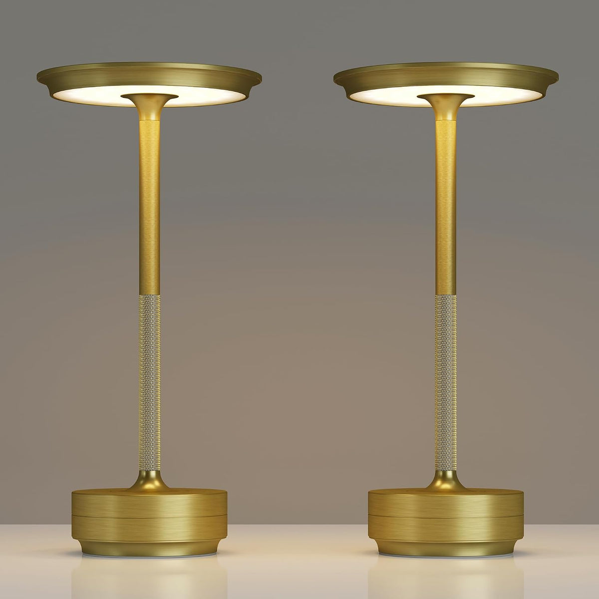 TBBGA 2 Pack Rechargeable Cordless Table Lamp, 5000mAh Battery Table Light