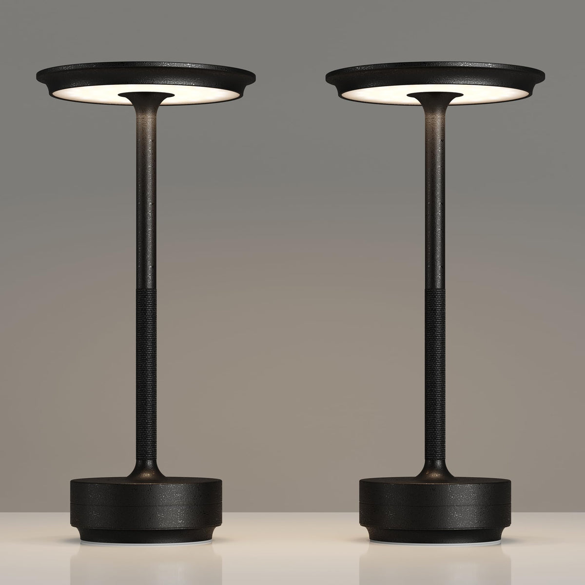 TBBGA 2 Pack Rechargeable Cordless Table Lamp, 5000mAh Battery Table Light