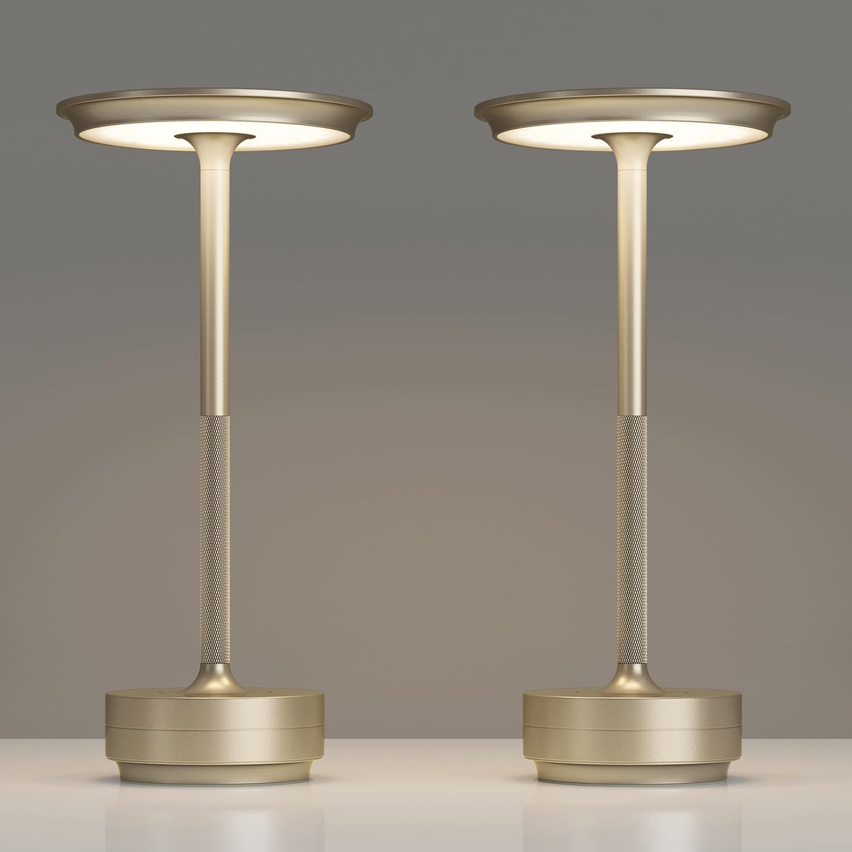 TBBGA 2 Pack Rechargeable Cordless Table Lamp, 5000mAh Battery Table Light