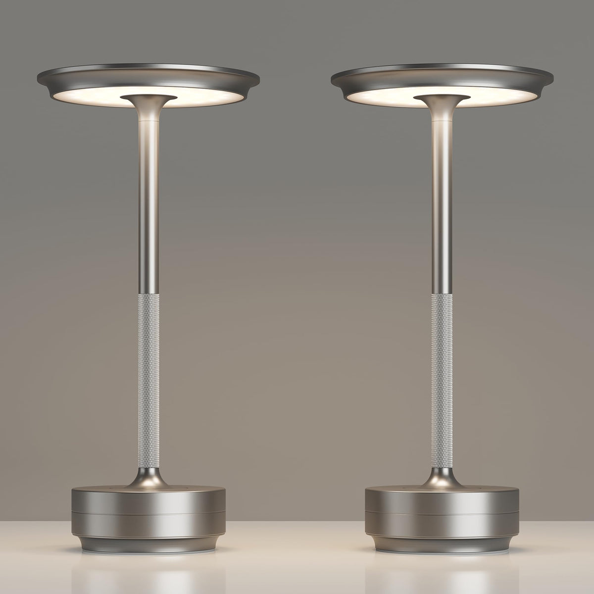 TBBGA 2 Pack Rechargeable Cordless Table Lamp, 5000mAh Battery Table Light