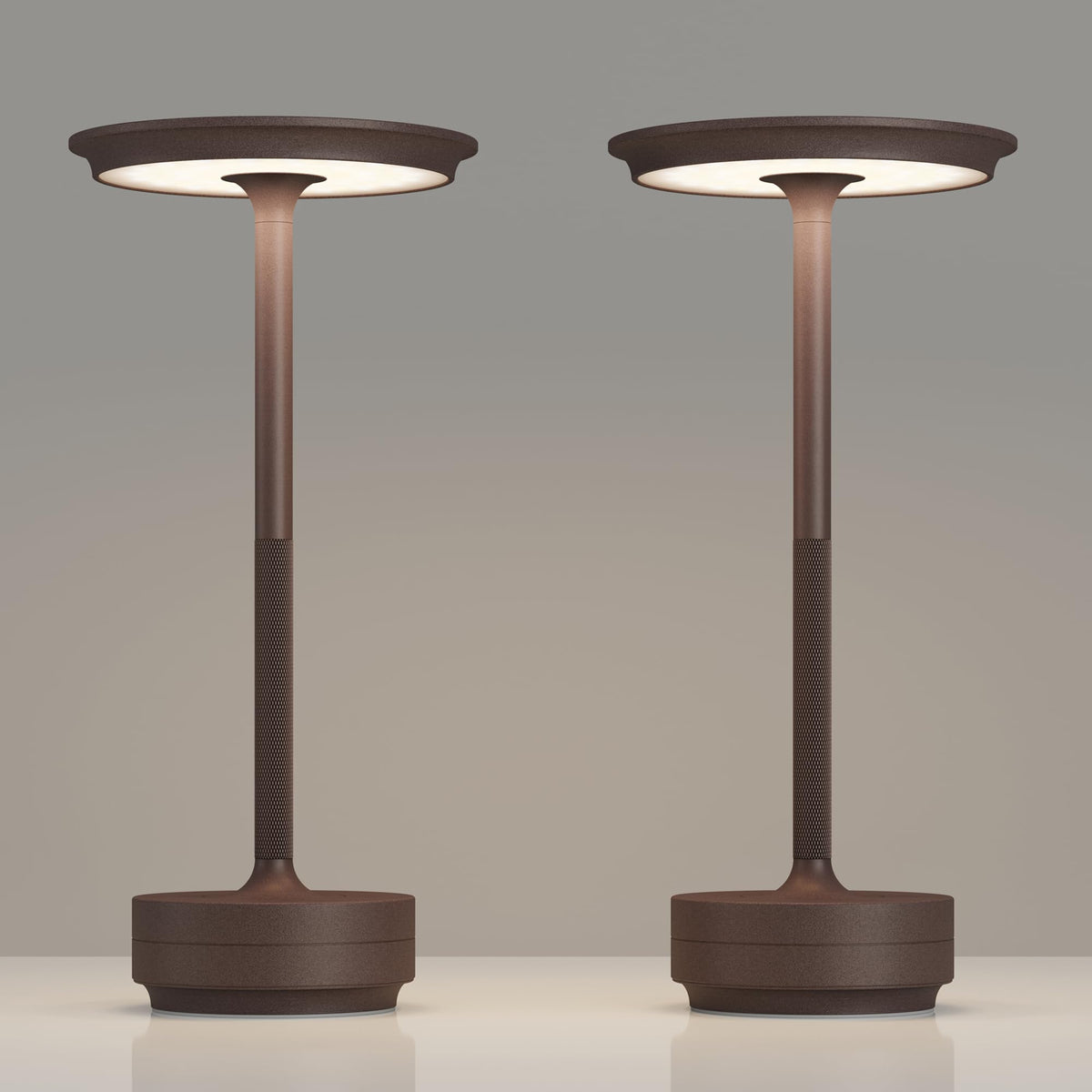 TBBGA 2 Pack Rechargeable Cordless Table Lamp, 5000mAh Battery Table Light