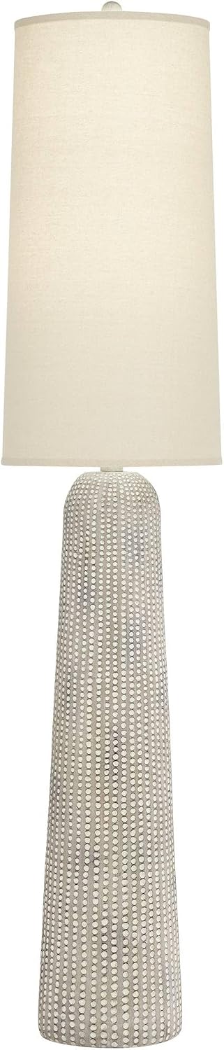 Regency Hill Leisa 65 1/2" Tall Sand Finish Modern Floor Lamp Living Room