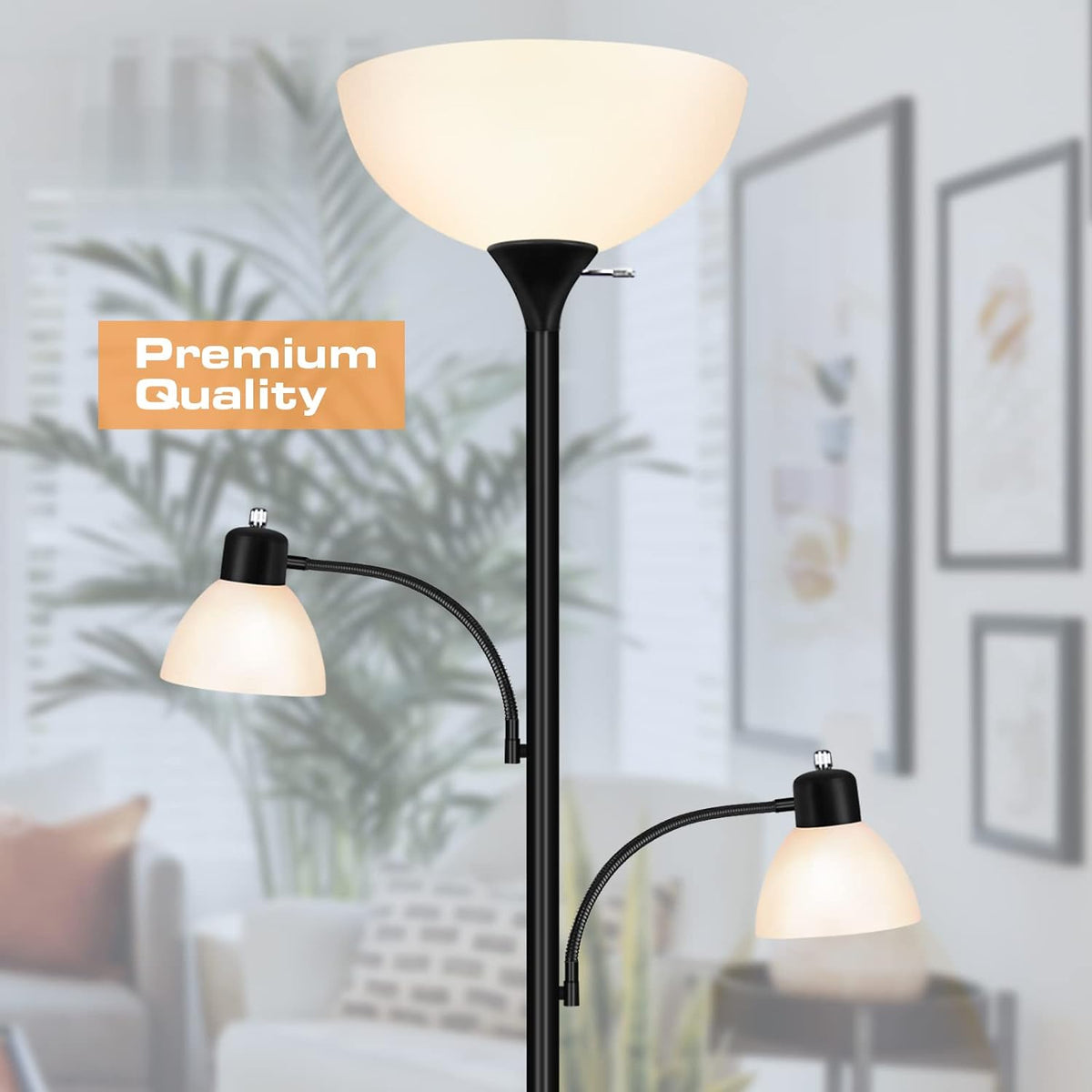 Luvkczc Floor Lamps for Living Room, 72" Tall Torchiere Floor Lamp