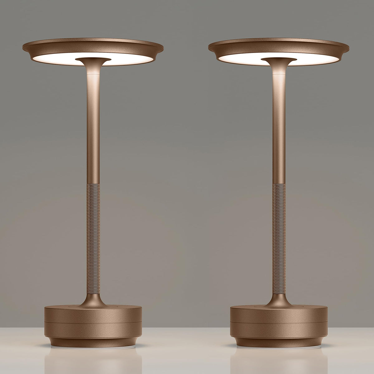 TBBGA 2 Pack Rechargeable Cordless Table Lamp, 5000mAh Battery Table Light