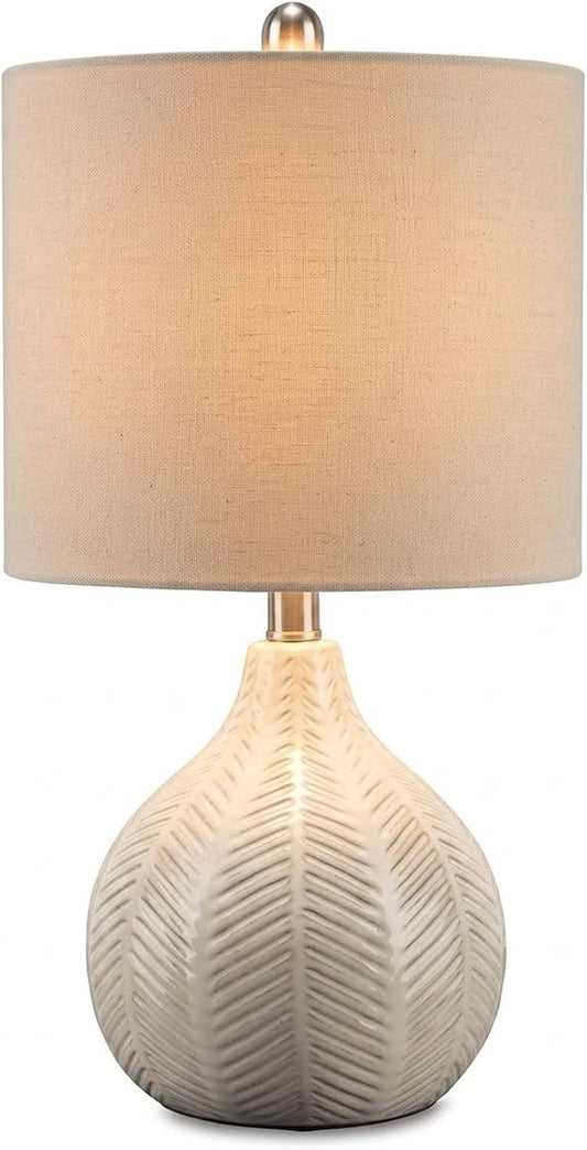 Signature Design by Ashley Rainermen Ceramic Table Lamp, 21", Off White