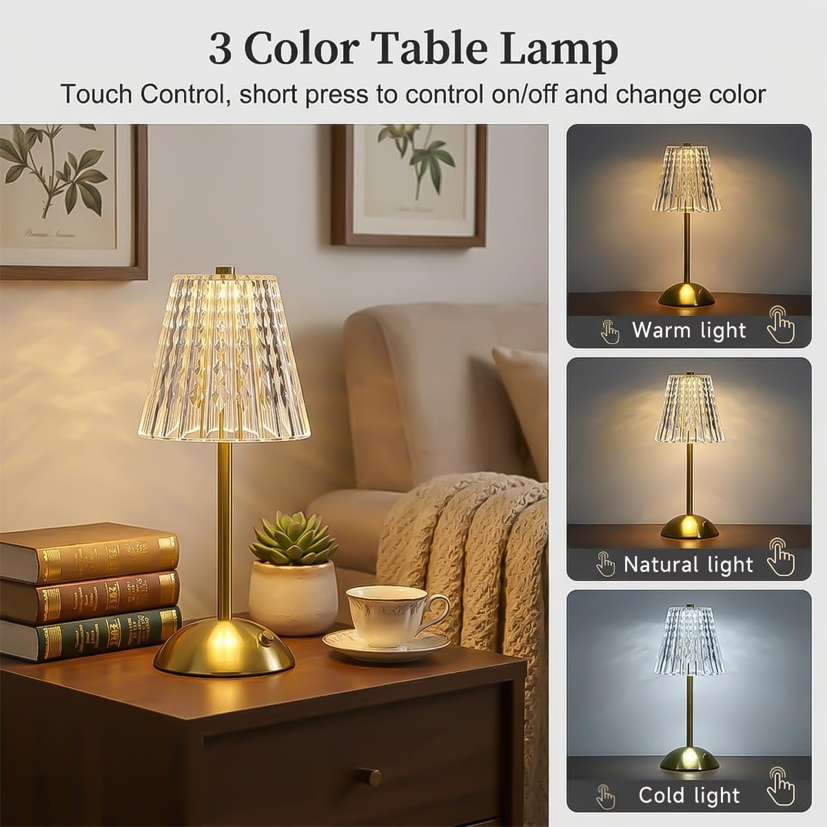 Rechargeable Cordless Table Lamp