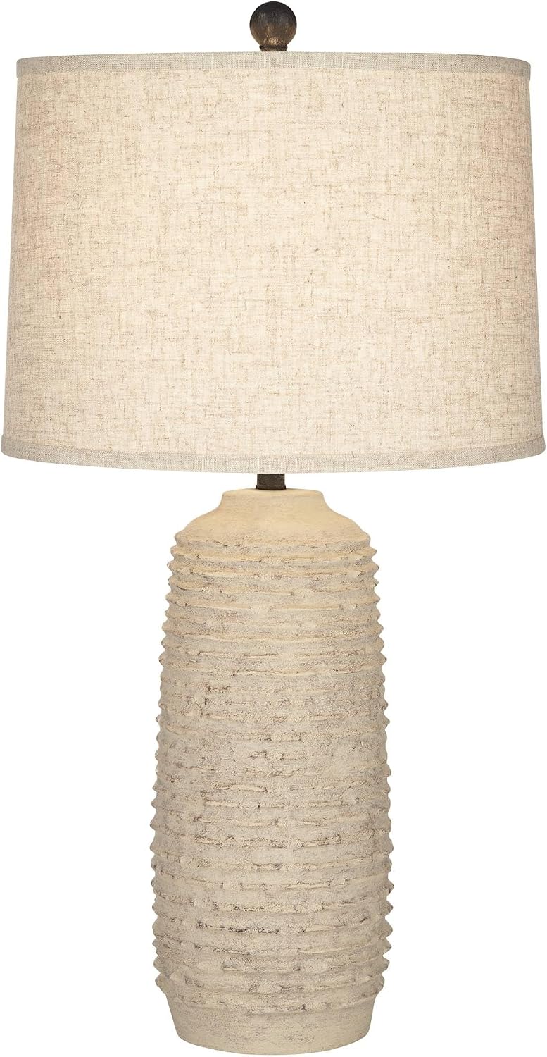 Mora 31" Table Lamp Large Rustic Coastal Jar Farmhouse Western Tan