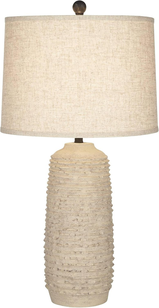 Mora 31" Table Lamp Large Rustic Coastal Jar Farmhouse Western Tan