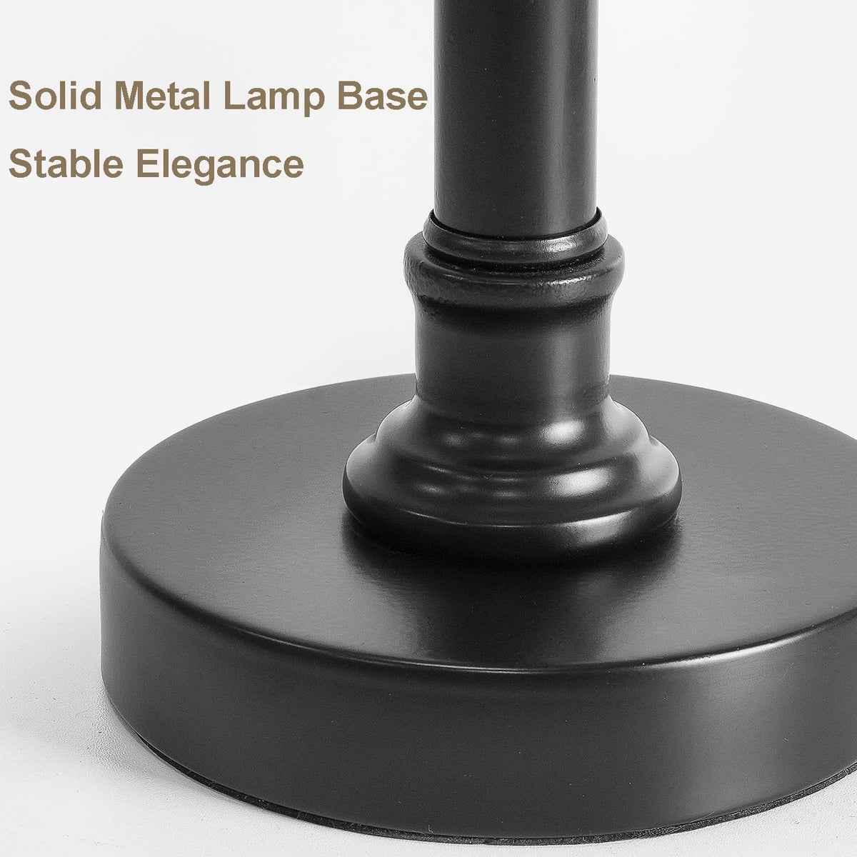 Oneach 19.5" Small Table Lamp for Bedroom - Bedside Lamps for Nightstand
