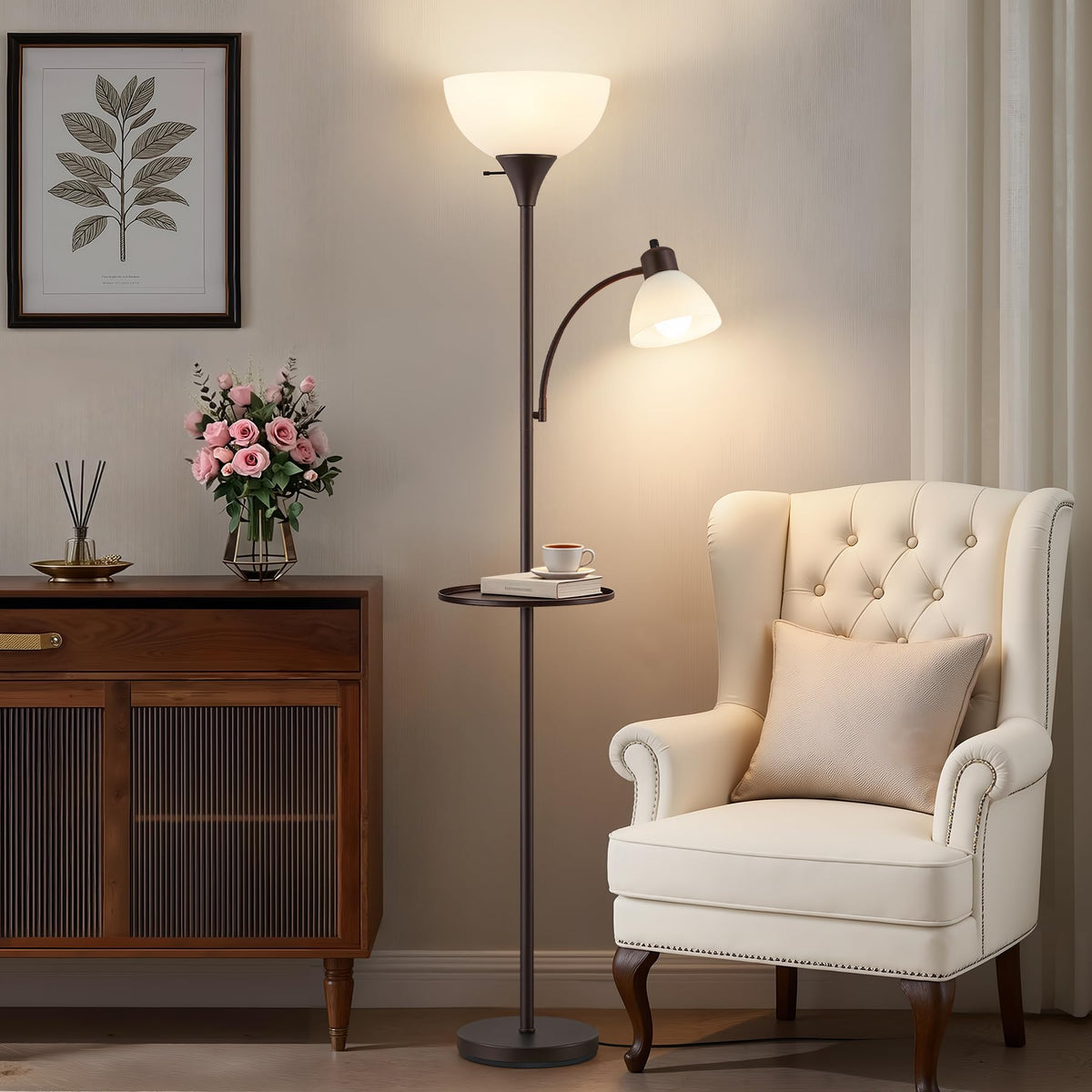 Luvkczc Floor Lamps for Living Room, 72" Tall Torchiere Floor Lamp