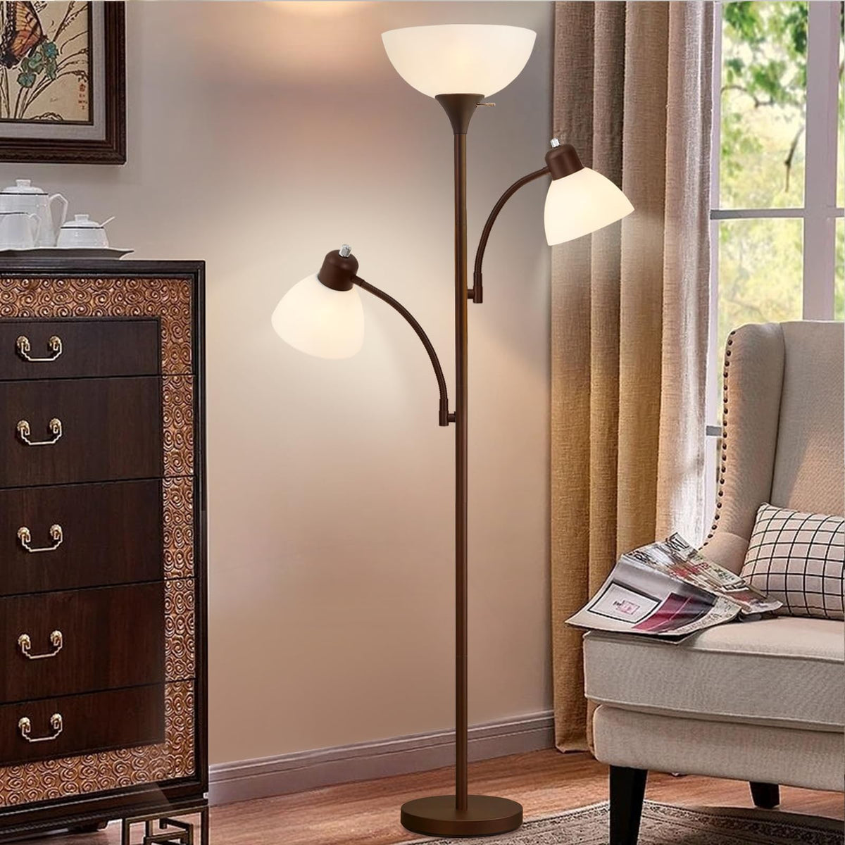 Luvkczc Floor Lamps for Living Room, 72" Tall Torchiere Floor Lamp