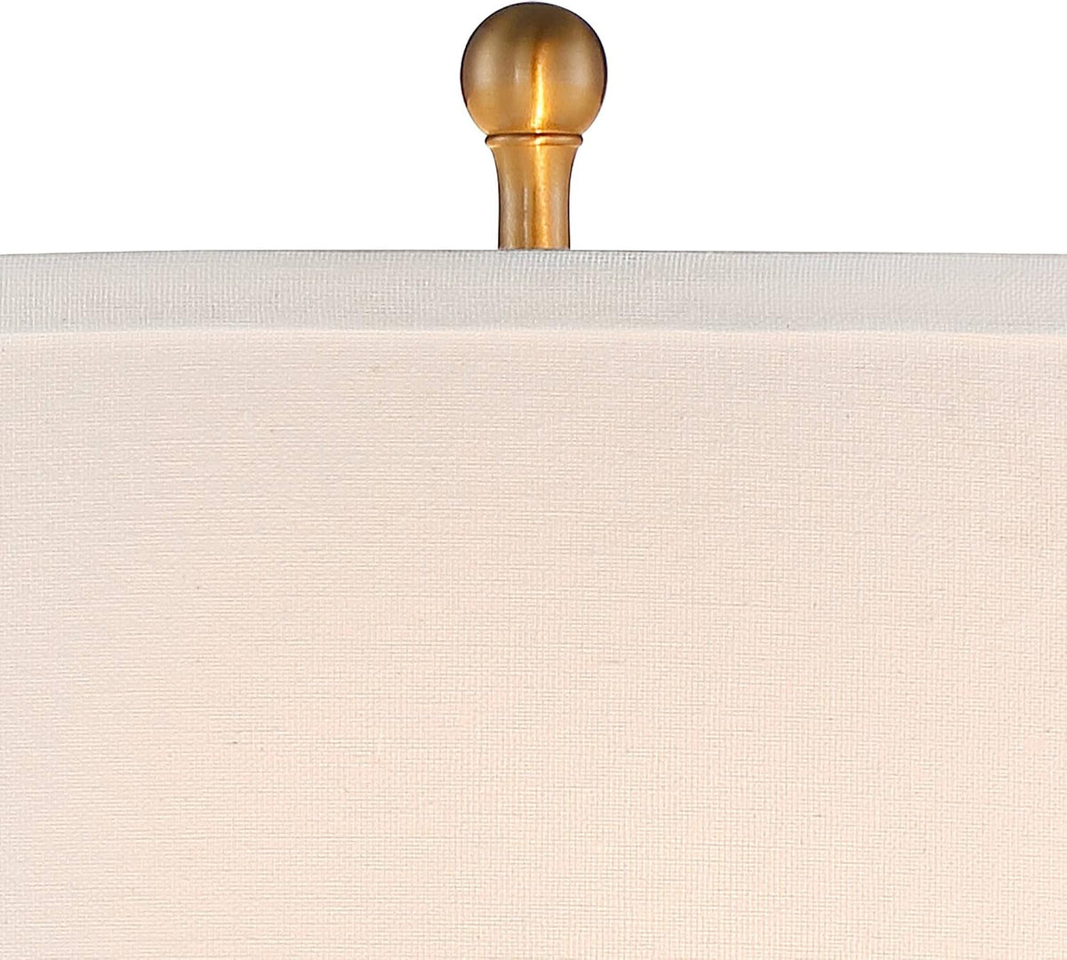 Rolland 30" Large Table Lamps Set of 2 Gold Brass Glass Antique