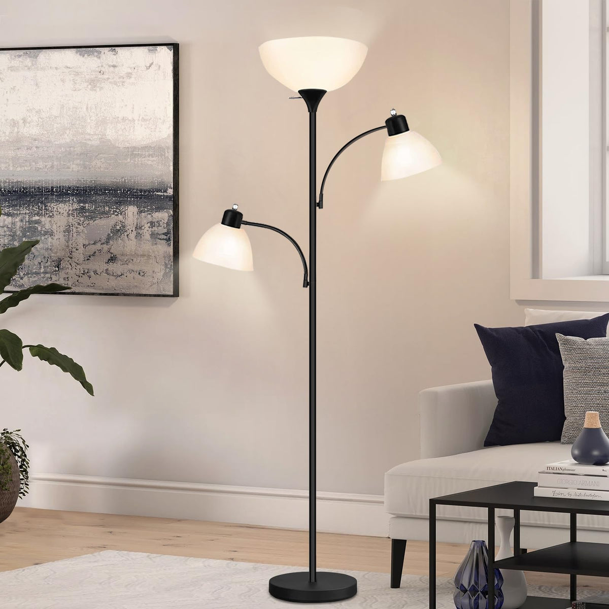 Luvkczc Floor Lamps for Living Room, 72" Tall Torchiere Floor Lamp