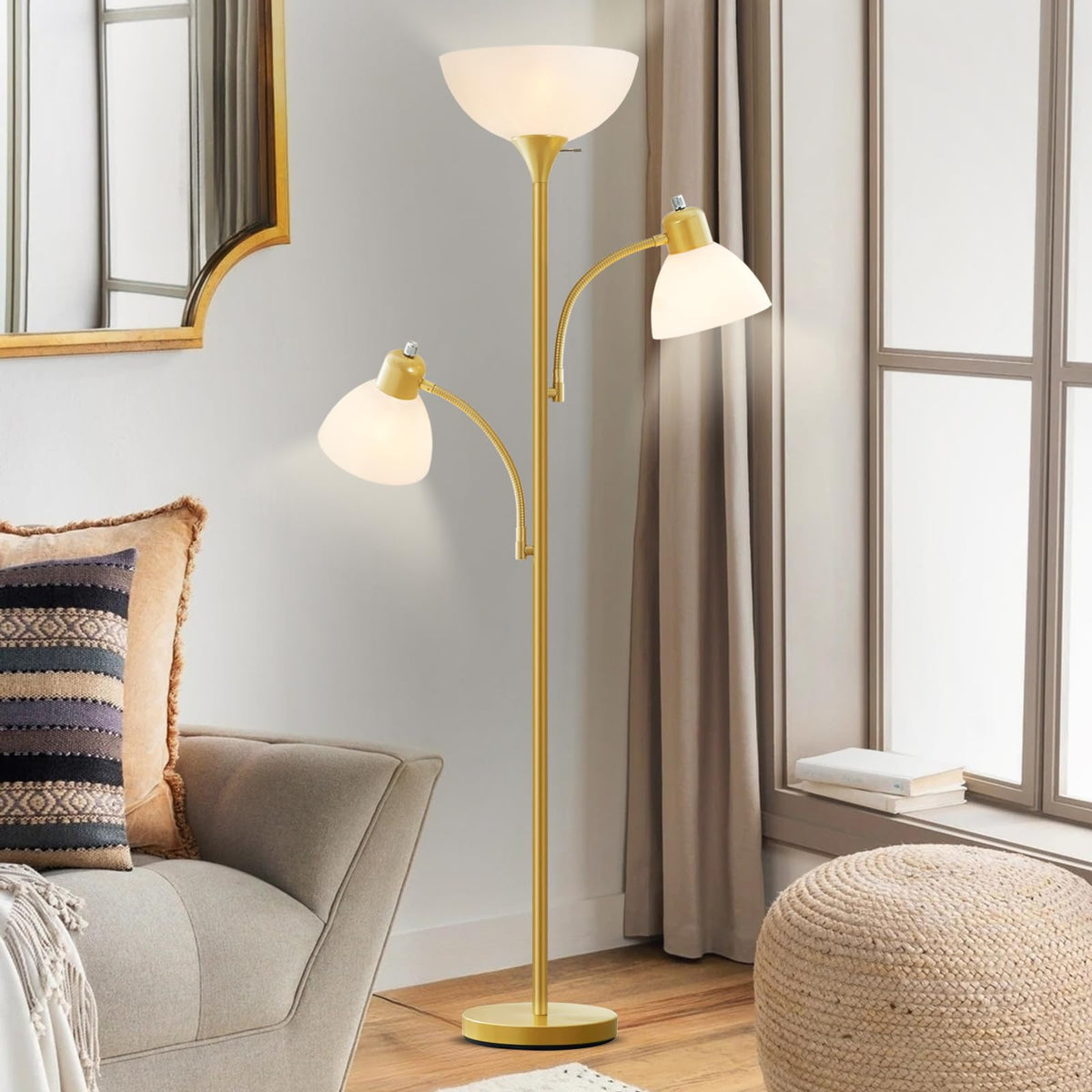 Luvkczc Floor Lamps for Living Room, 72" Tall Torchiere Floor Lamp