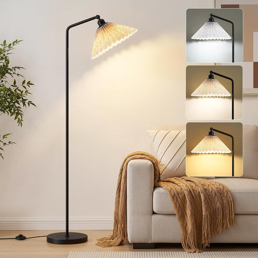 Floor Lamps for Living Room & Bedroom, 63" Modern Tall Standing Lamp, 3CCT